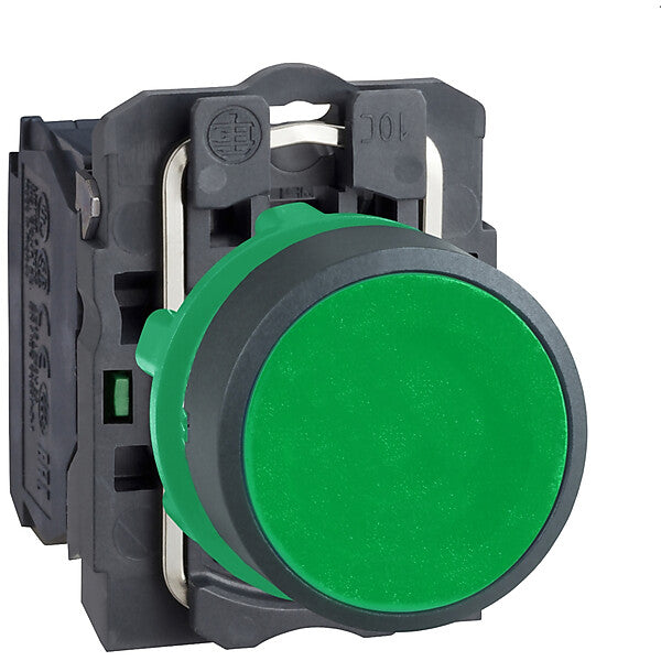 Schneider Electric Drucktaster flach, gn, 1S XB5AA31